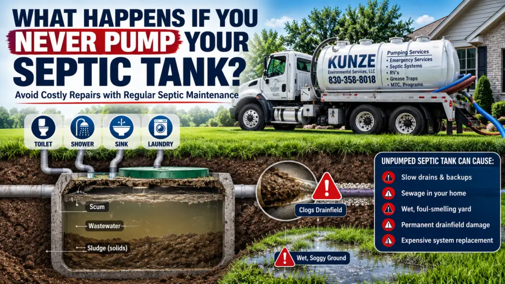 Septic tank failure prevention infographic